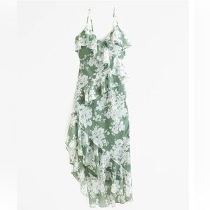 Abercrombie and Fitch Cascading Ruffle Maxi Dress